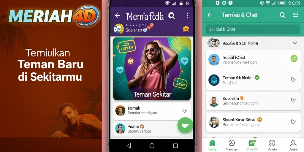 Antarmuka aplikasi MERIAH4D yang modern dan interaktif.