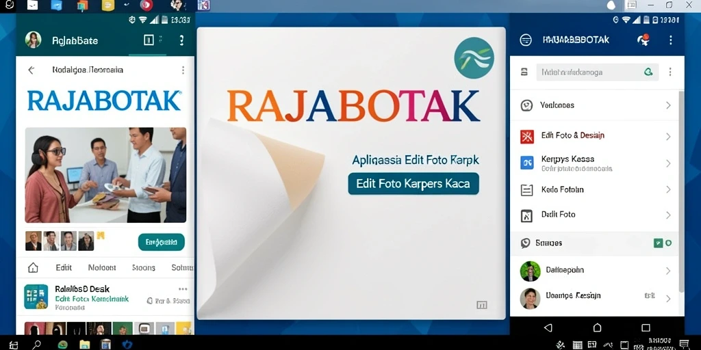 Screenshot utama RAJABOTAK menampilkan alat editing yang canggih dan antarmuka yang ramah pengguna.