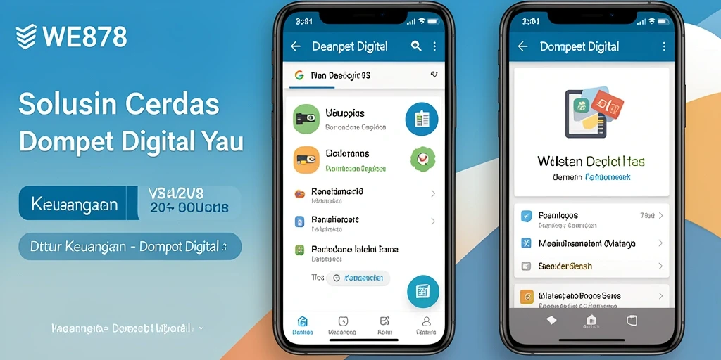 Antarmuka utama WE878 untuk pengelolaan Dompet Digital.
